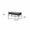 Homeroots Rectangular Solid Wood Coffee Table with 3 Drawers 376268